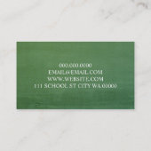 Chalk Board School Visitekaartje (Achterkant)