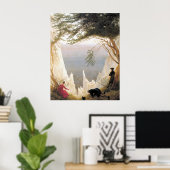 Chalk Cliffs of Ruegen Poster (Thuiskantoor)