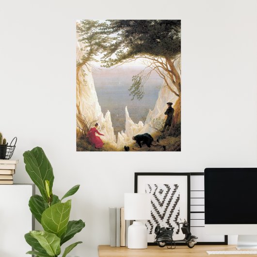 Chalk Cliffs of Ruegen Poster (Thuiskantoor)