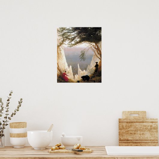 Chalk Cliffs on Rugen Caspar David Friedrich Poster (Keuken)