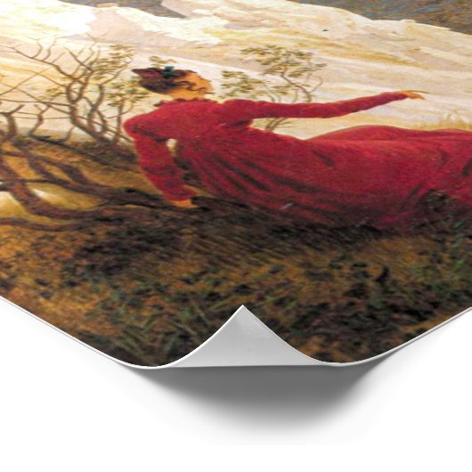 Chalk Cliffs on Rugen Caspar David Friedrich Poster (Hoek)