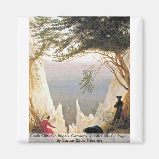 Chalk Cliffs on Rügen , Duitsland Magneet (Voorkant)