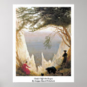 Chalk Cliffs on Rugen van Caspar David Friedrich Poster (Voorkant)