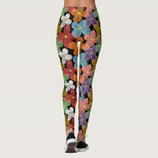 Chalk Daisies Pocket Folder Leggings (Achterkant)