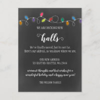 Chalk Decing the New Halls Moving Announcement