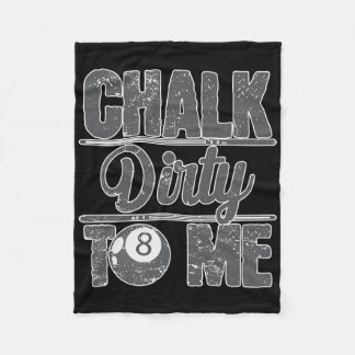 Chalk Dirty To Me Biljart 8 Fleece Deken
