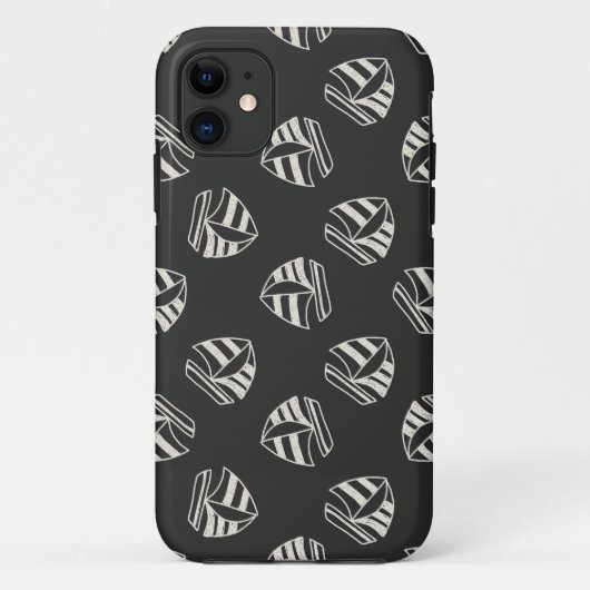 Chalk Drawn Sailboat Pattern Case-Mate iPhone Case (Achterkant)