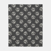 Chalk Drawn Sailboat Pattern Fleece Deken (Voorkant)