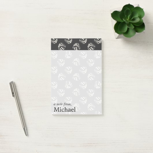 Chalk Drawn Sailboat Pattern | Jouw namen toevoege Post-it® Notes (Kantoor)