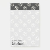 Chalk Drawn Sailboat Pattern | Jouw namen toevoege Post-it® Notes (Voorkant)