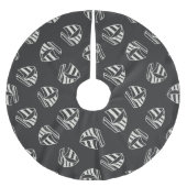 Chalk Drawn Sailboat Pattern Kerstboom Rok (Voorkant)