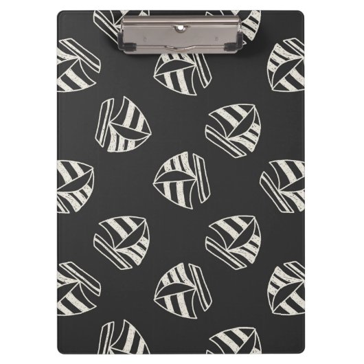 Chalk Drawn Sailboat Pattern Klembord (Voorkant)