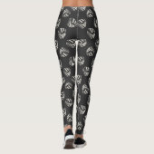 Chalk Drawn Sailboat Pattern Leggings (Achterkant)