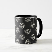 Chalk Drawn Sailboat Pattern Mok (Voorkant rechts)