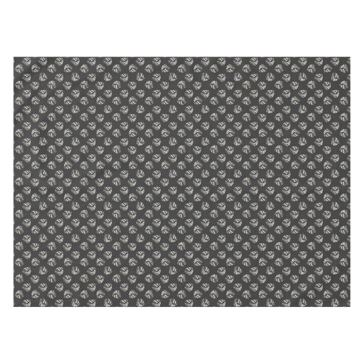 Chalk Drawn Sailboat Pattern Tafelkleed (Voorkant (Horizontaal))