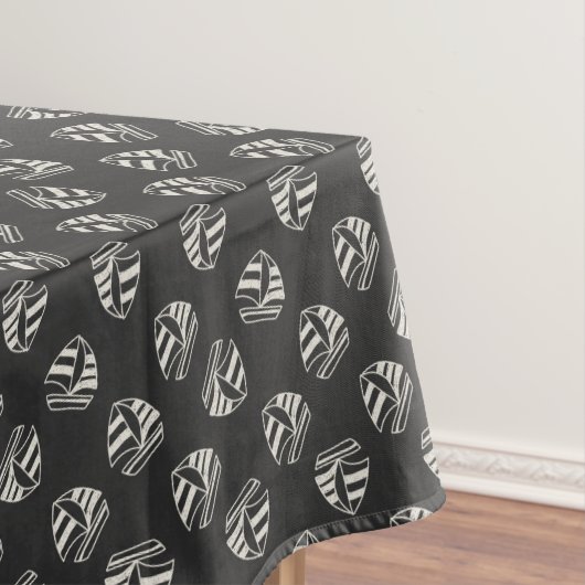 Chalk Drawn Sailboat Pattern Tafelkleed (Voorbeeld)