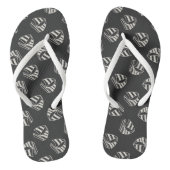 Chalk Drawn Sailboat Pattern Teenslippers (Voetbed)