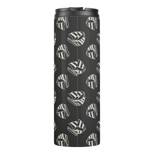 Chalk Drawn Sailboat Pattern Thermosbeker (Achterkant)