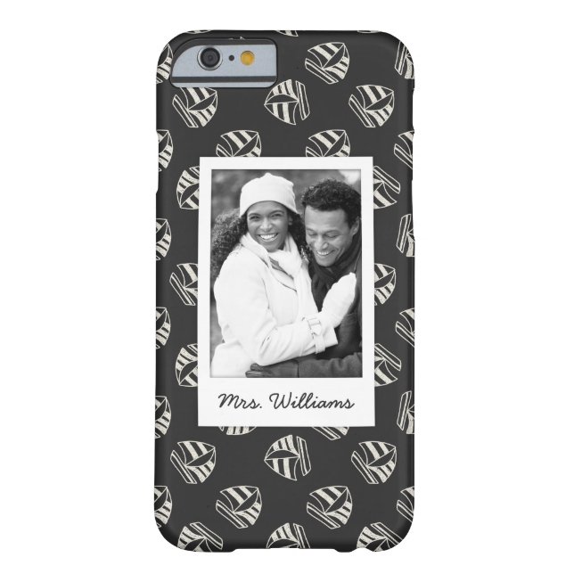 Chalk Drawn Sailboat Pattern | Uw foto en naam Case-Mate iPhone Case (Achterkant)
