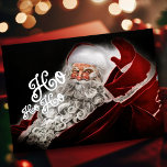 Chalk Drawn Santa Ho Ho Holiday Folie Feestdagenkaart<br><div class="desc">Vakantiegerelateerde items ontworpen door Umua. Gedrukt en verzonden door Zazzle of hun gelieerde ondernemingen.</div>