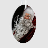 Chalk Drawn Santa Ho Ho Holiday Ornament (voorkant)