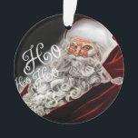 Chalk Drawn Santa Ho Ho Holiday Ornament<br><div class="desc">Vakantiegerelateerde items ontworpen door Umua. Gedrukt en verzonden door Zazzle of hun gelieerde ondernemingen.</div>