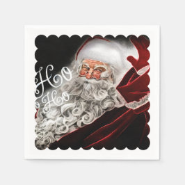 Chalk Drawn Santa Ho Ho Holiday Servet