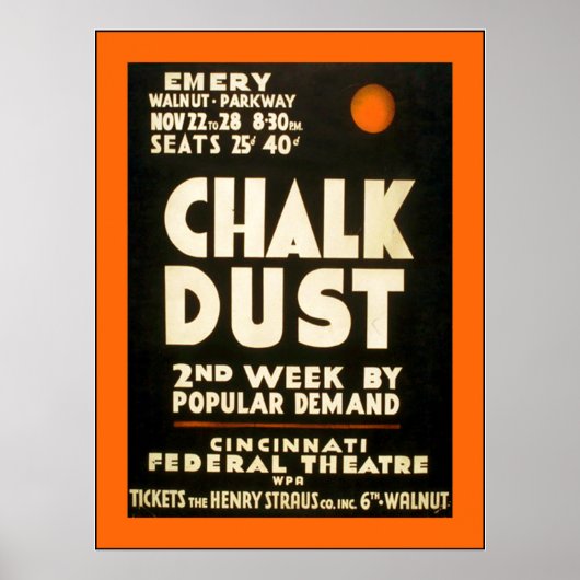 Chalk Dust Poster (Voorkant)
