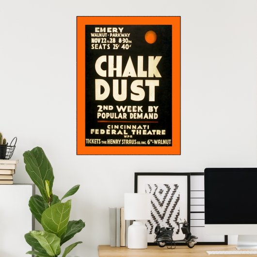 Chalk Dust Poster (Thuiskantoor)