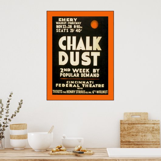 Chalk Dust Poster (Keuken)