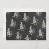 Chalk Floral Alphabet MERRY-kerstfotokaart Feestdagenkaart (Achterkant)