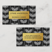 Chalk Flower Doodles Visitekaartje (Voorkant / Achterkant)