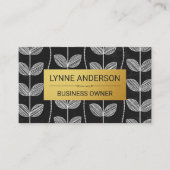 Chalk Flower Doodles Visitekaartje (Voorkant)