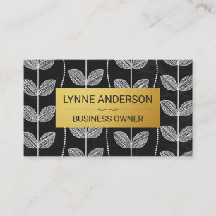 Chalk Flower Doodles Visitekaartje