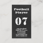 chalk football player-kaart visitekaartje (Achterkant)
