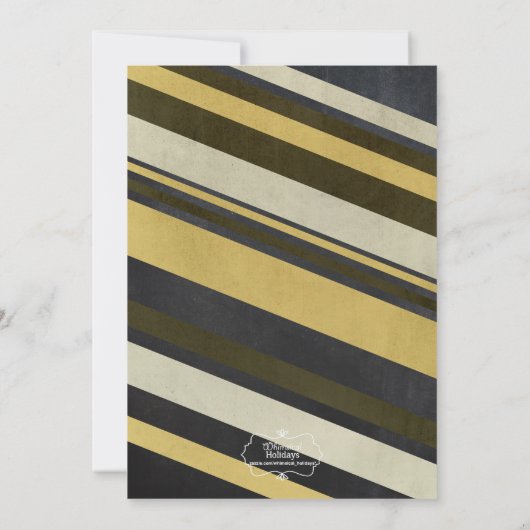 Chalk Full Merry Glam kerstfeest uitnodiging (Achterkant)