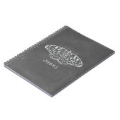 Chalk Geïnspireerd witboek rondvlieger spiral note Notitieboek (Linkerzijde)