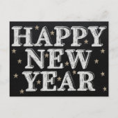 Chalk Happy Nieuwjaar Briefkaart (Voorkant)