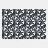 Chalk Heart Doodle Cute Valentijnsdag Pattern Inpakpapier Vel (Voorkant 3)