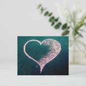Chalk Heart Love Briefkaart (Staand voorkant)
