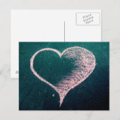 Chalk Heart Love Briefkaart (Voorkant / Achterkant)