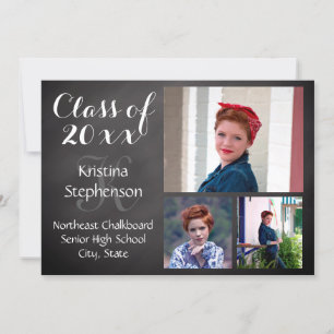 Chalk High School Photo Afstuderen Aankondiging