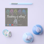 chalk house die mailer - makelaardij verkoopt flyer (Enkel)