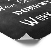 Chalk Inspirerend citaat over talent en succes Poster (Hoek)