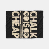 Chalk is goedkoop fleece deken (Voorkant (Horizontaal))