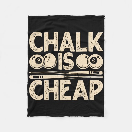 Chalk is goedkoop fleece deken (Voorkant)