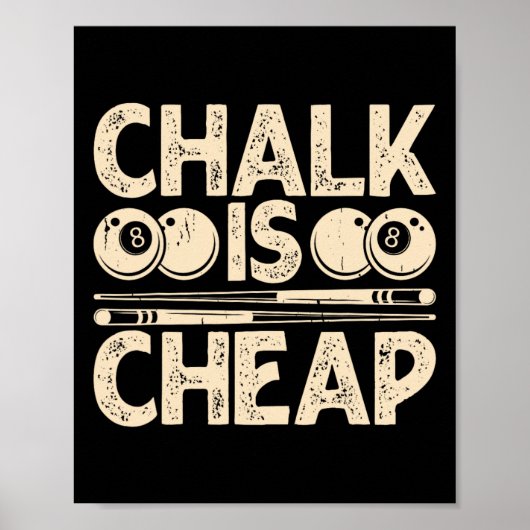Chalk is goedkoop poster (Voorkant)