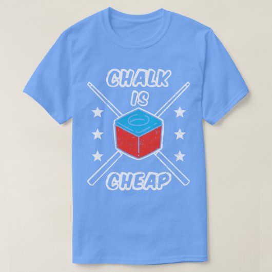 Chalk is goedkoop t-shirt (Design voorkant)