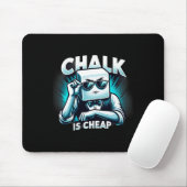 Chalk is goedkoop T-shirt ideaal voor zwembad & am Muismat (Met muis)