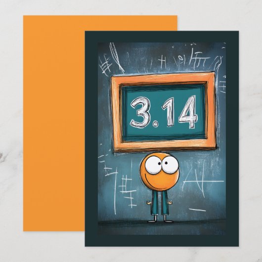 Chalk It Up to Pi: 3.14 Geek Mode geactiveerd Kaart (Voorkant / Achterkant)